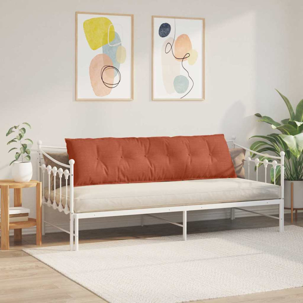Produktbild för Ryggkudde Röd orange 180 x 50 cm Kordread tyg