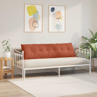 Produktbild för Ryggkudde Röd orange 180 x 50 cm Kordread tyg