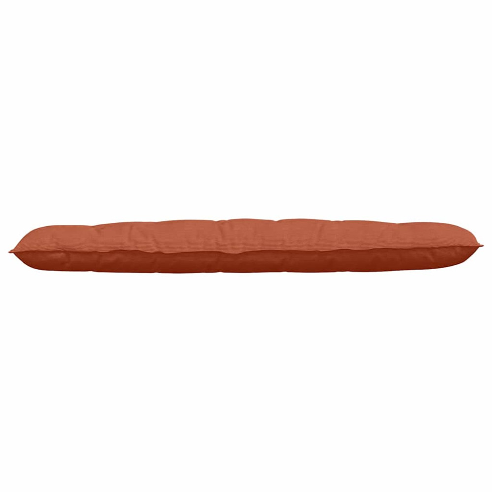 Produktbild för Ryggkudde Röd orange 180 x 50 cm Kordread tyg
