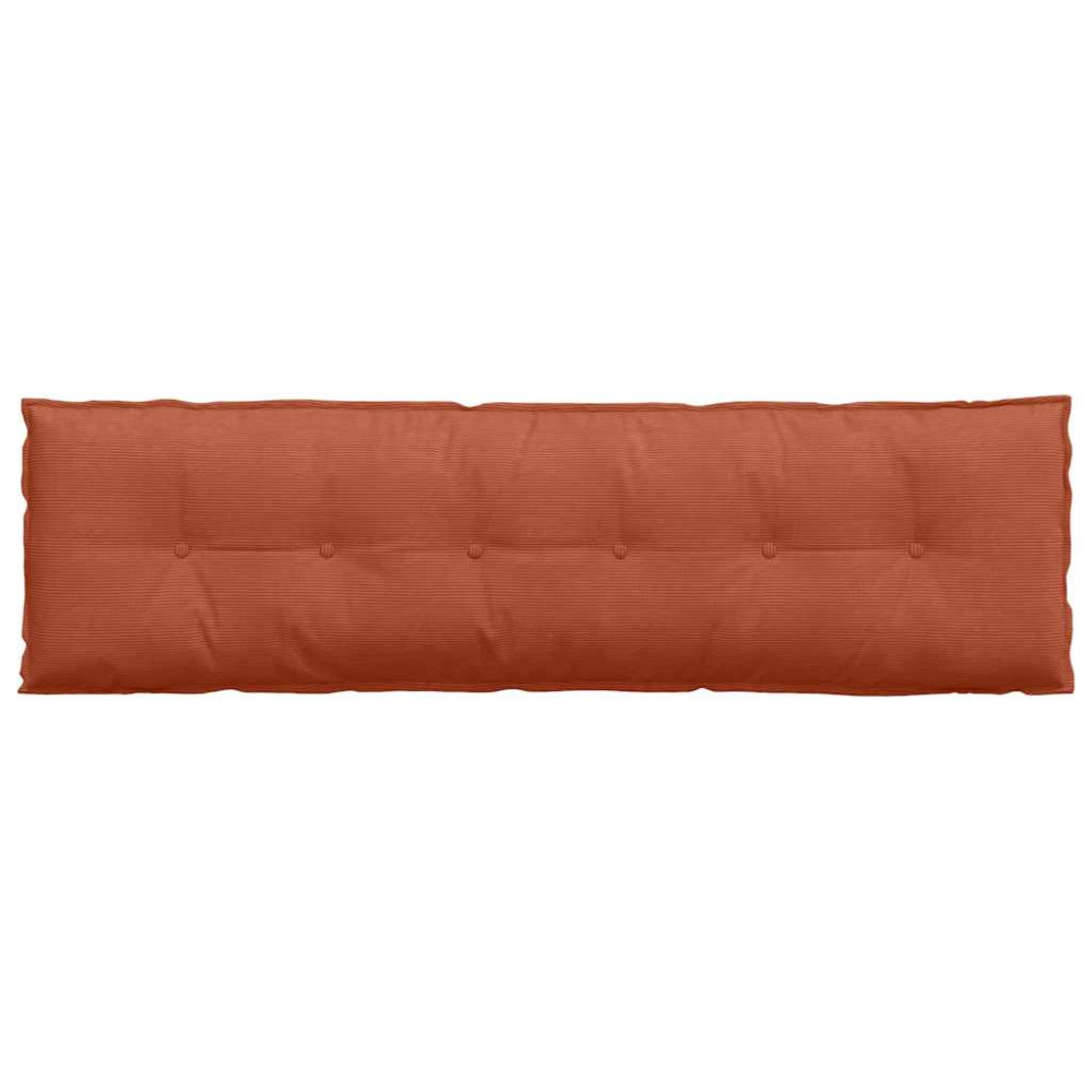 Produktbild för Ryggkudde Röd orange 180 x 50 cm Kordread tyg