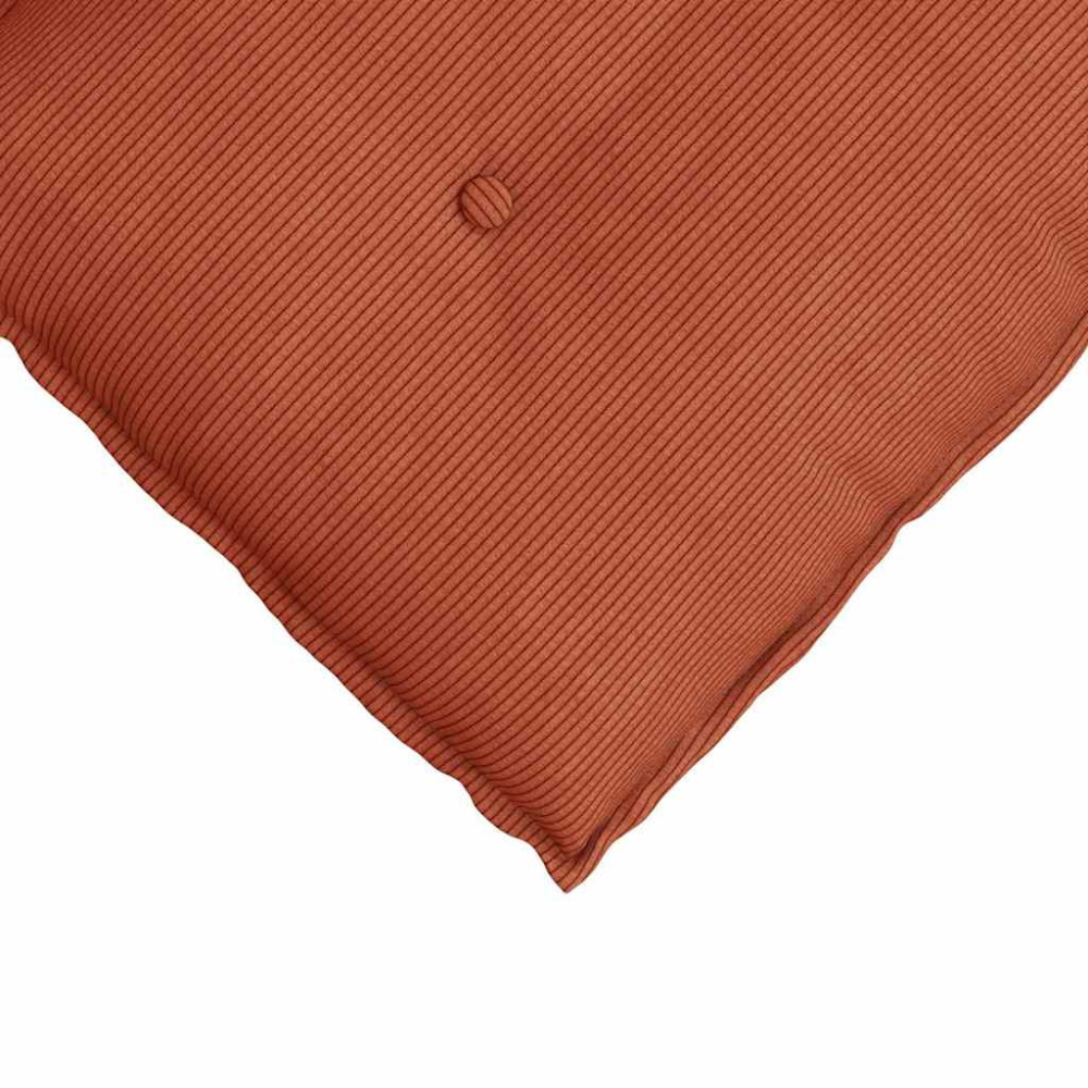 Produktbild för Ryggkudde Röd orange 180 x 50 cm Kordread tyg