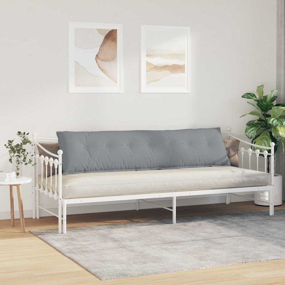 Produktbild för Ryggkudde Ljusgrå 200 x 19 x 50 cm tyg