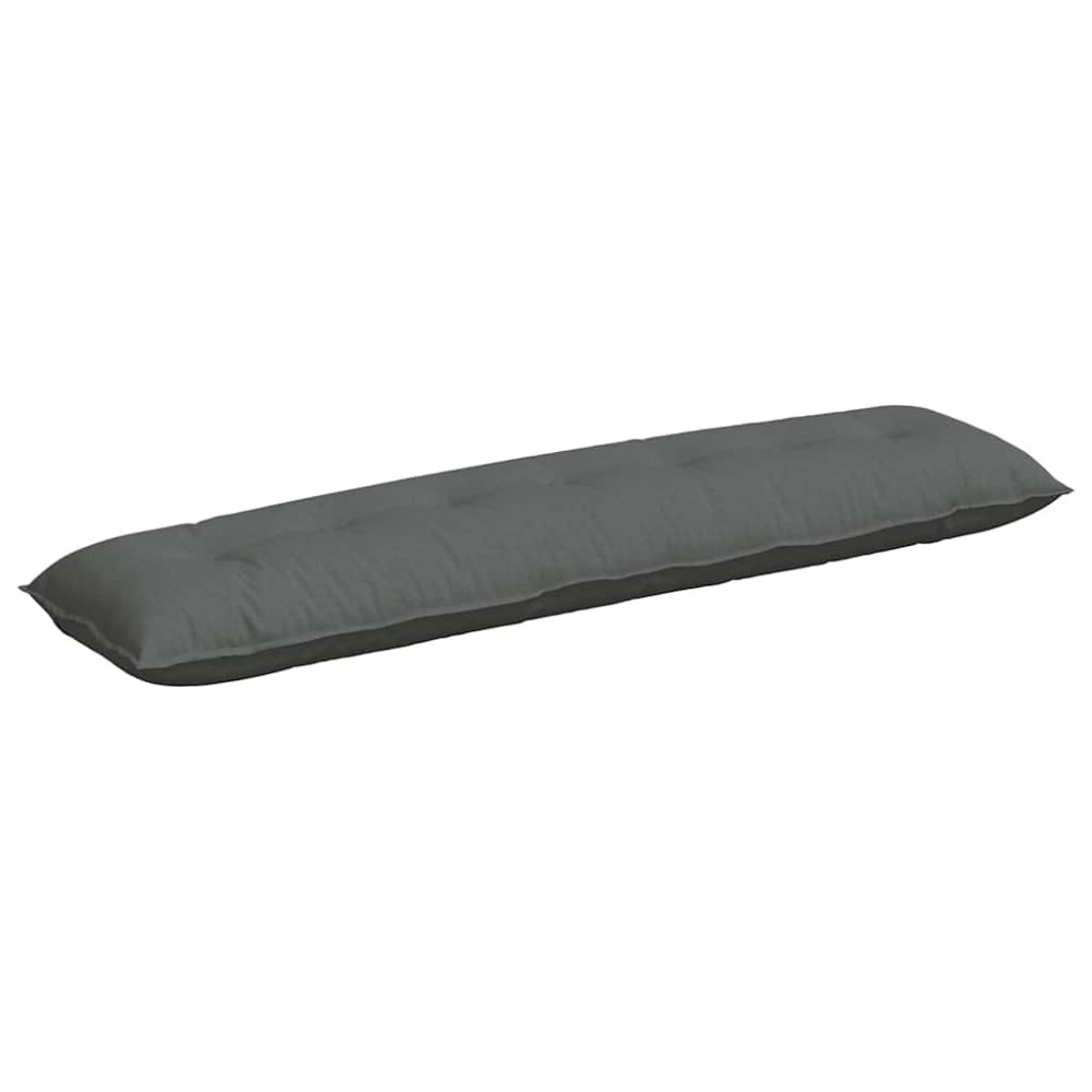 Produktbild för Ryggkudde Mörkgrå 200 x 19 x 50 cm tyg