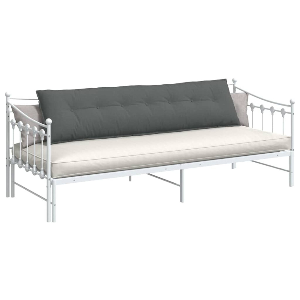 Produktbild för Ryggkudde Mörkgrå 200 x 19 x 50 cm tyg