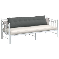 Produktbild för Ryggkudde Mörkgrå 200 x 19 x 50 cm tyg