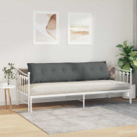 Produktbild för Ryggkudde Mörkgrå 200 x 19 x 50 cm tyg