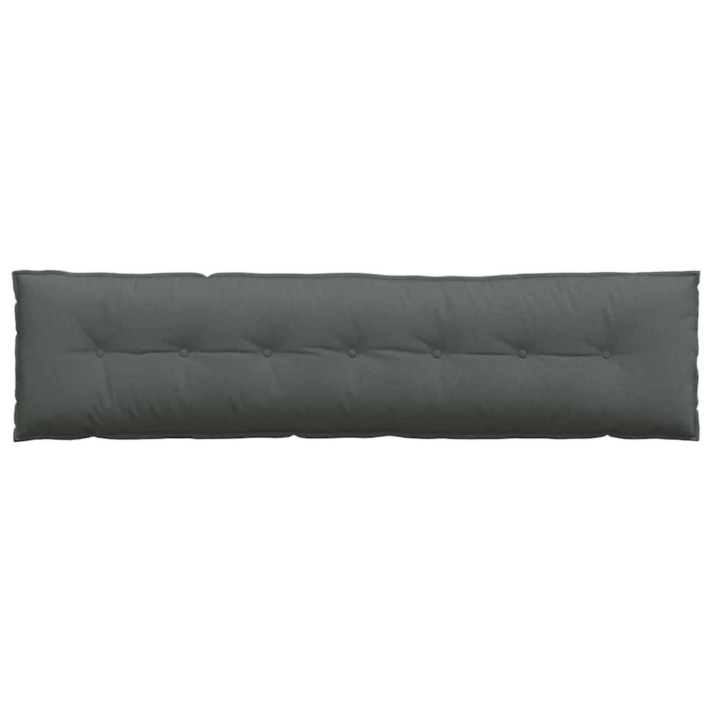 Produktbild för Ryggkudde Mörkgrå 200 x 19 x 50 cm tyg