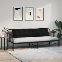 Produktbild för Ryggkudde Svart 200 x 19 x 50 cm tyg