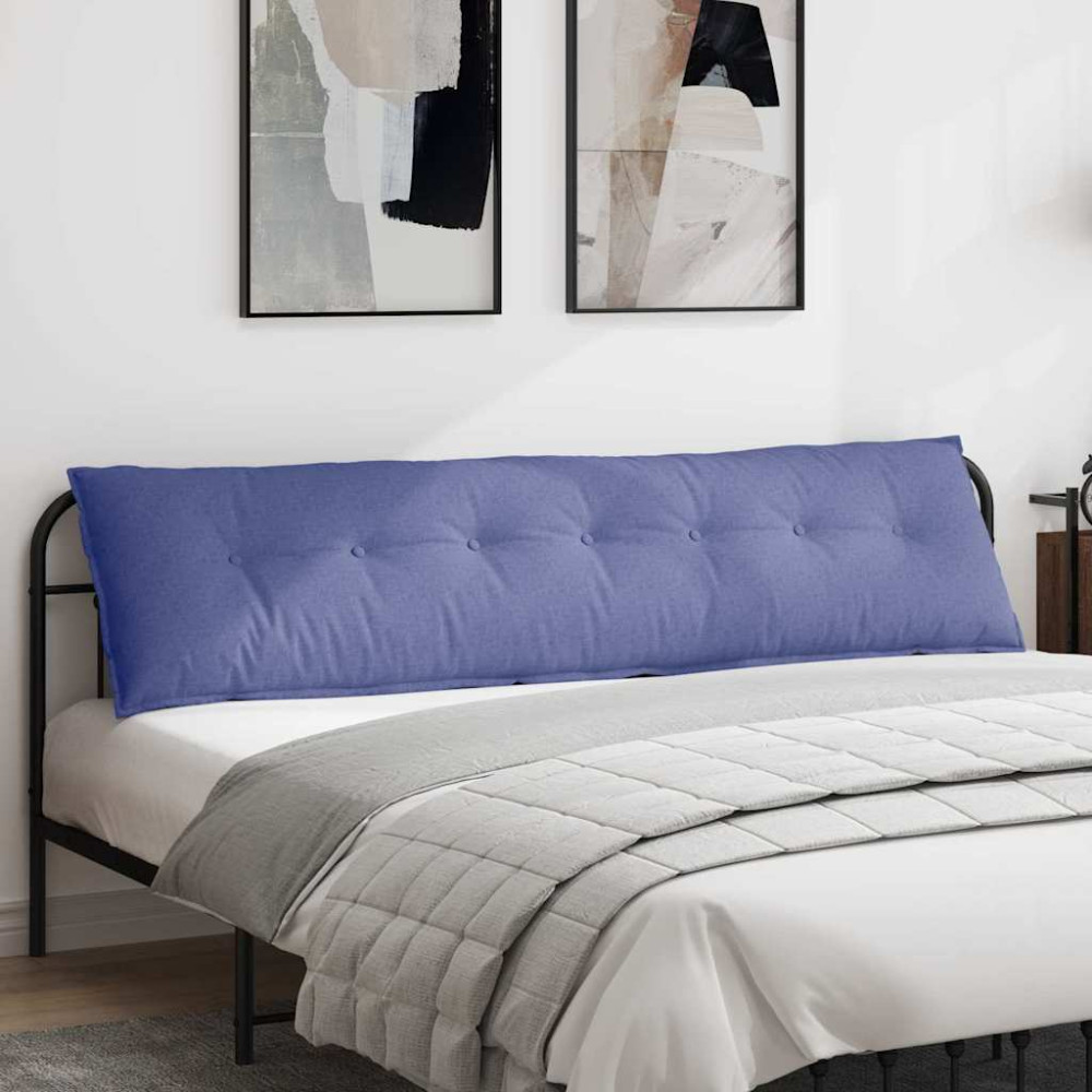 Produktbild för Ryggkudde Jeansblå 200 x 19 x 50 cm tyg