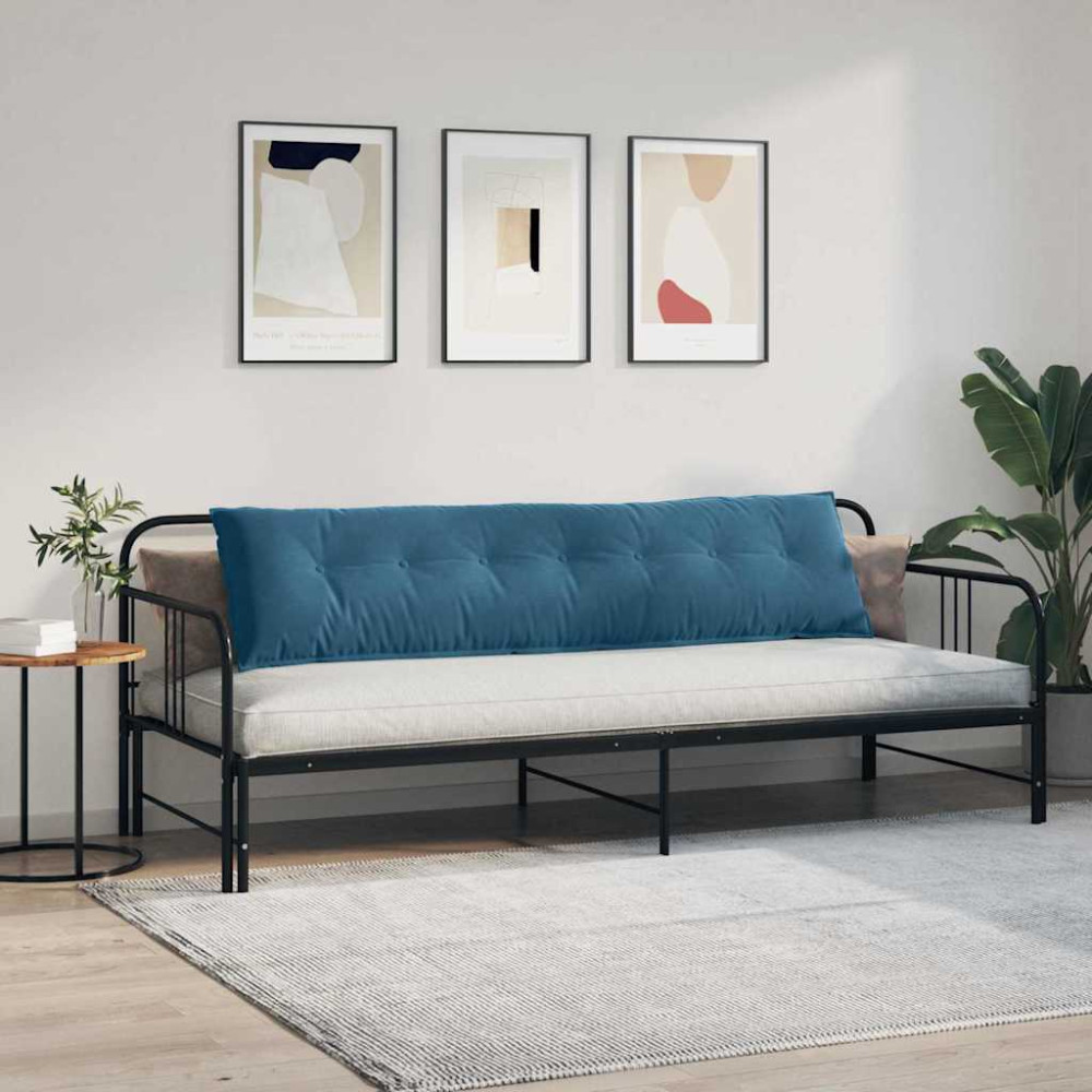Produktbild för Ryggkudde Blå 200 x 50 cm Kordread tyg