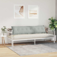 Produktbild för Ryggkudde Ljusgrå 200 x 50 cm Kordread tyg