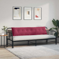 Produktbild för Ryggkudde Vinröd 200 x 50 cm Kordread tyg
