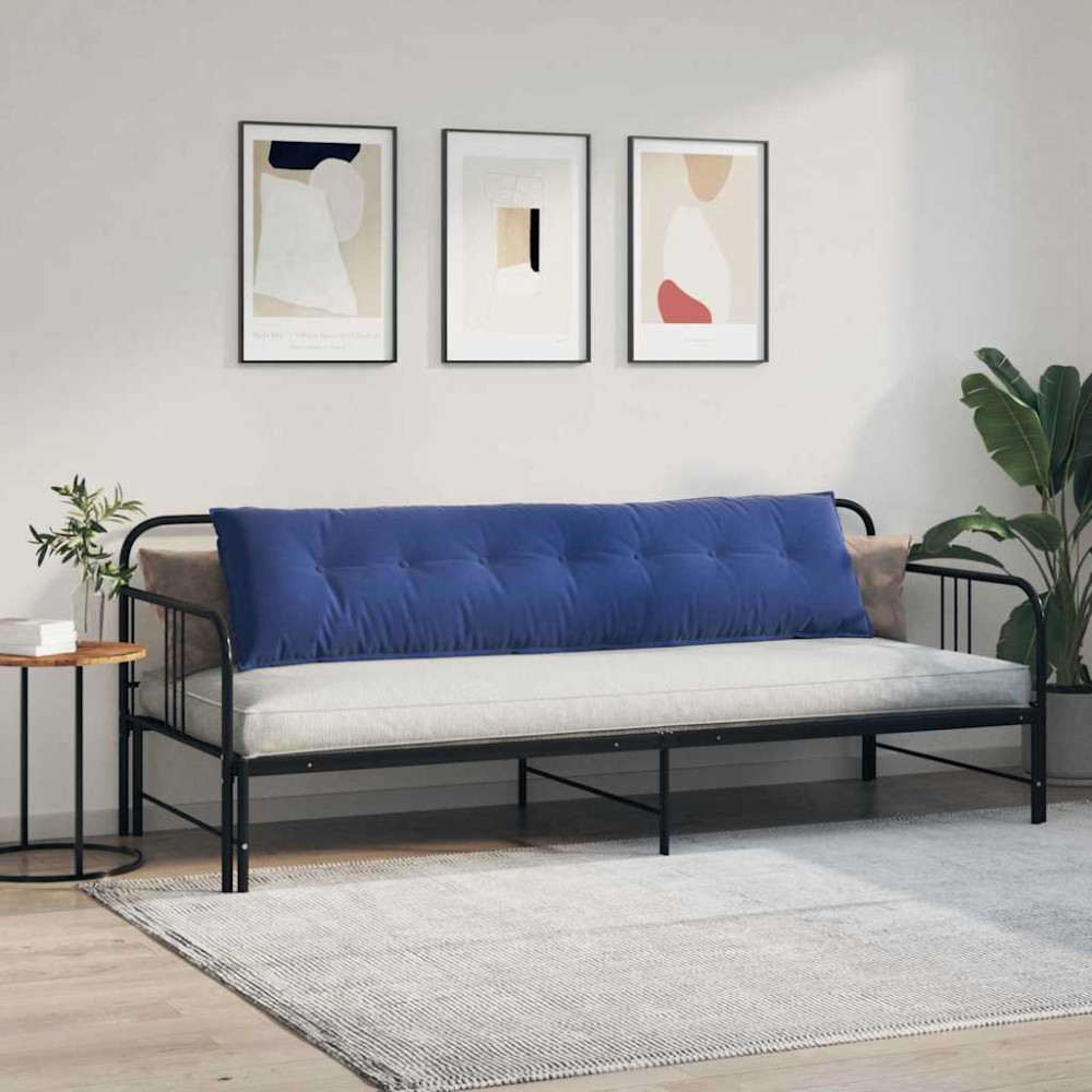 Produktbild för Ryggkudde Polisblå 200 x 50 cm Kordread tyg
