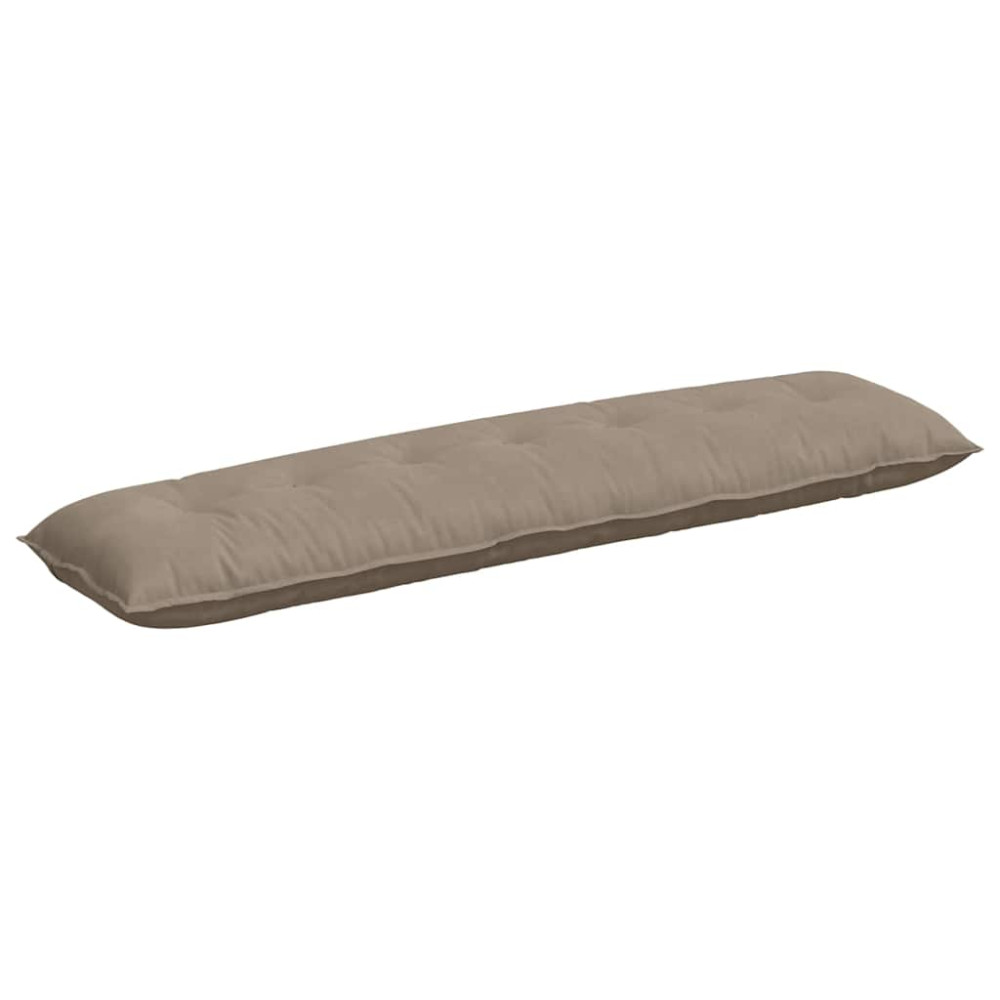 Produktbild för Ryggkudde Taupe 200 x 50 cm Mikrofiber Tyg