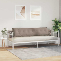 Produktbild för Ryggkudde Taupe 200 x 50 cm Mikrofiber Tyg