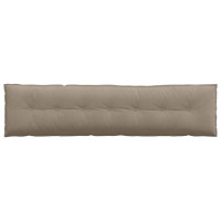 Produktbild för Ryggkudde Taupe 200 x 50 cm Mikrofiber Tyg