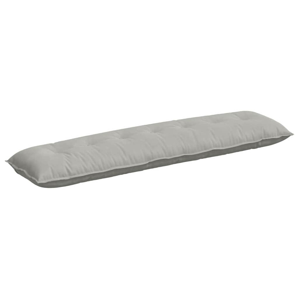 Produktbild för Ryggkudde Ljusgrå 200 x 50 cm Mikrofiber Tyg