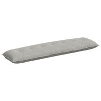 Produktbild för Ryggkudde Ljusgrå 200 x 50 cm Mikrofiber Tyg