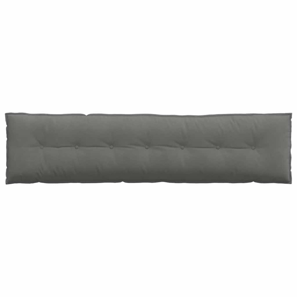 Produktbild för Ryggkudde Mörkgrå 200 x 50 cm Mikrofiber Tyg