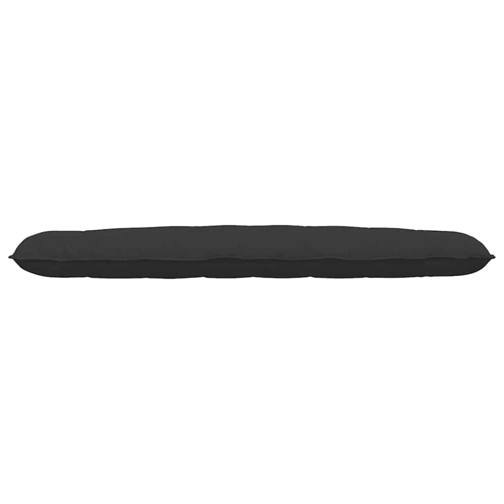 Produktbild för Ryggkudde Svart 200 x 50 cm Mikrofiber Tyg