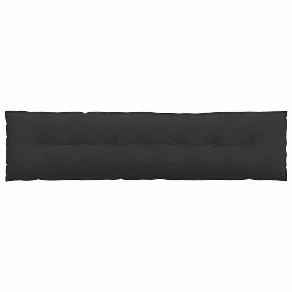 Produktbild för Ryggkudde Svart 200 x 50 cm Mikrofiber Tyg