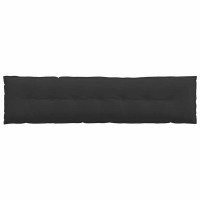 Produktbild för Ryggkudde Svart 200 x 50 cm Mikrofiber Tyg