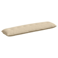 Produktbild för Ryggkudde Kräm 200 x 50 cm Mikrofiber Tyg