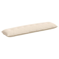 Produktbild för Ryggkudde Beige 200 x 50 cm Mikrofiber Tyg