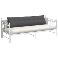 Produktbild för Ryggkudde Mörkgrå 200 x 50 cm Kordread tyg