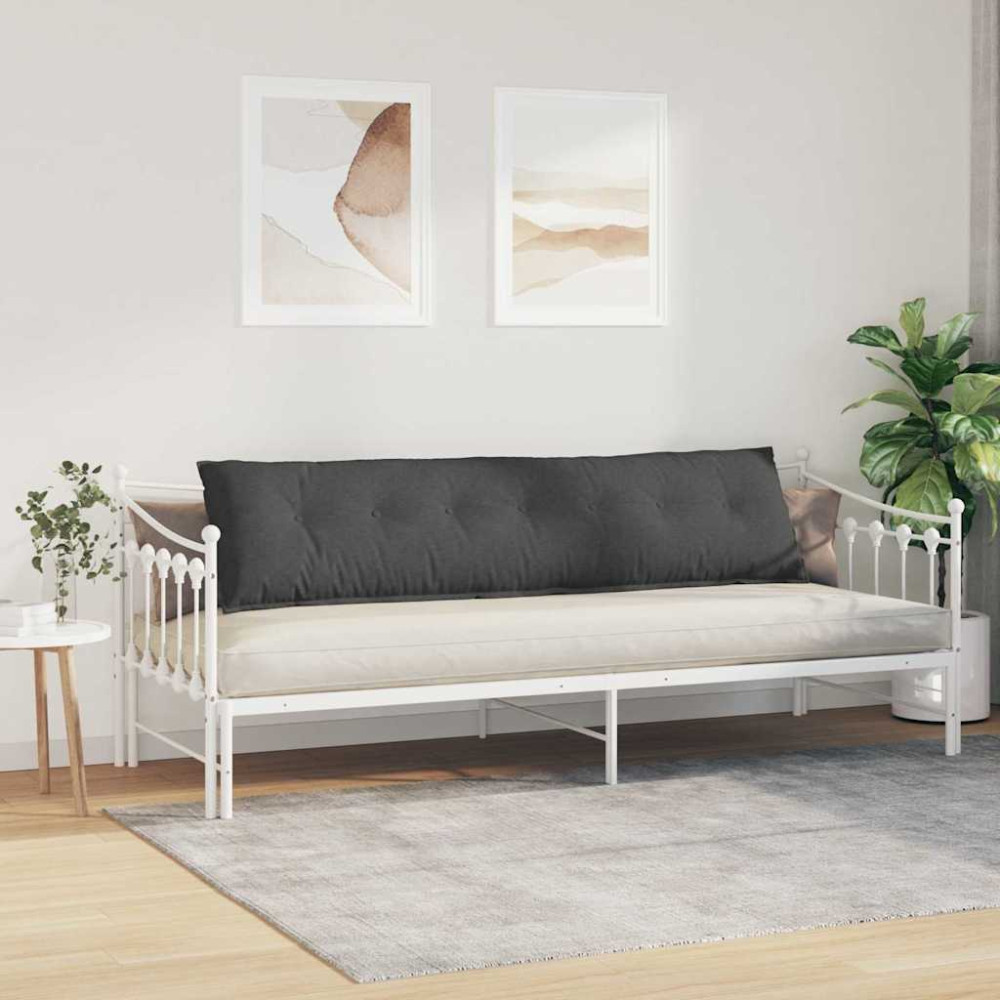 Produktbild för Ryggkudde Mörkgrå 200 x 50 cm Kordread tyg