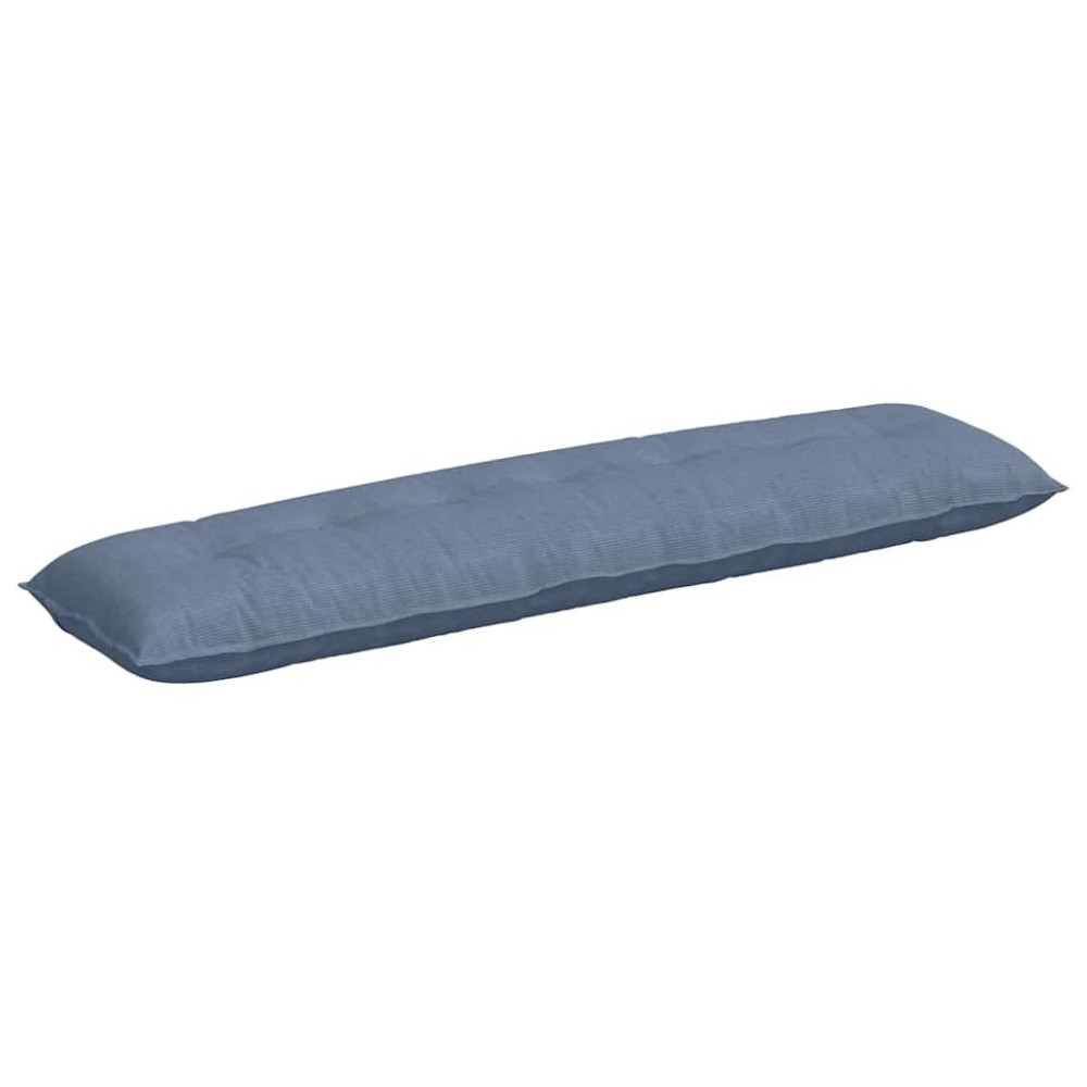 Produktbild för Ryggkudde Blå 200 x 50 cm Kordread tyg