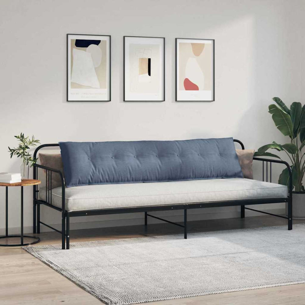 Produktbild för Ryggkudde Blå 200 x 50 cm Kordread tyg