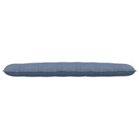 Produktbild för Ryggkudde Blå 200 x 50 cm Kordread tyg