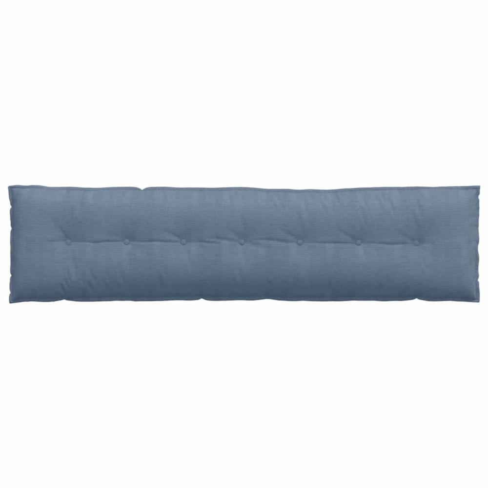 Produktbild för Ryggkudde Blå 200 x 50 cm Kordread tyg