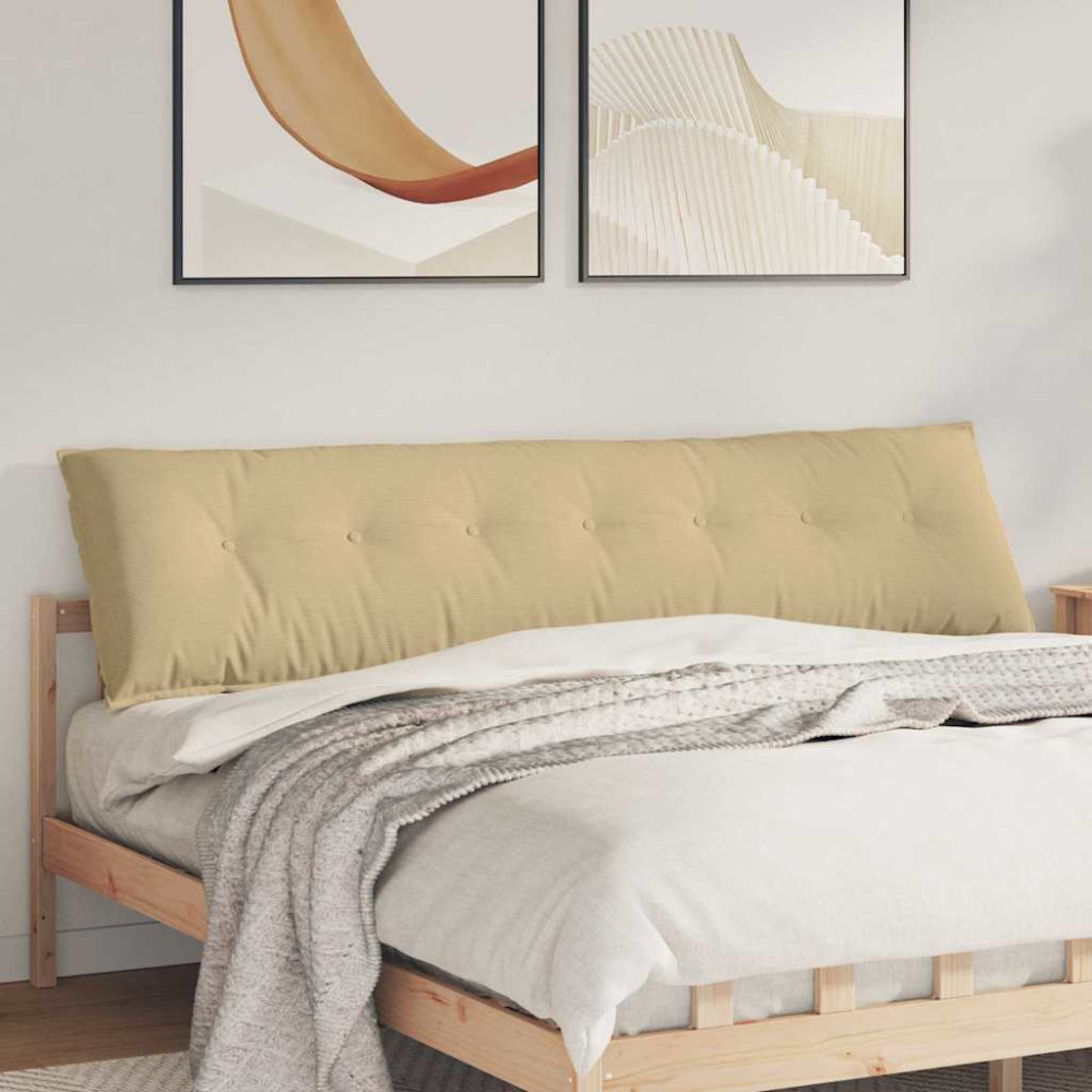 Produktbild för Ryggkudde Grågrön 200 x 50 cm Kordread tyg