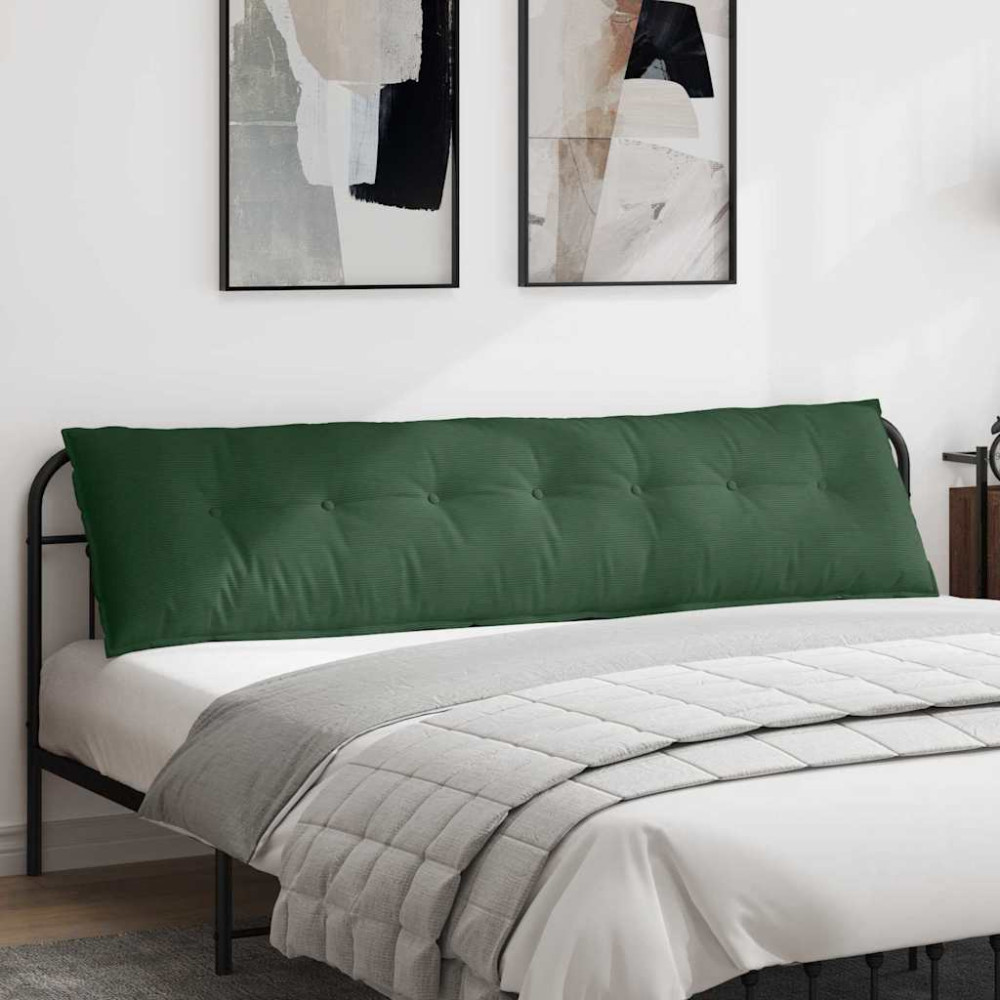 Produktbild för Ryggkudde Jungelgrön 200 x 50 cm Kordread tyg