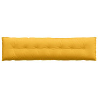 Produktbild för Ryggkudde Ljusgul 200 x 50 cm Kordread tyg