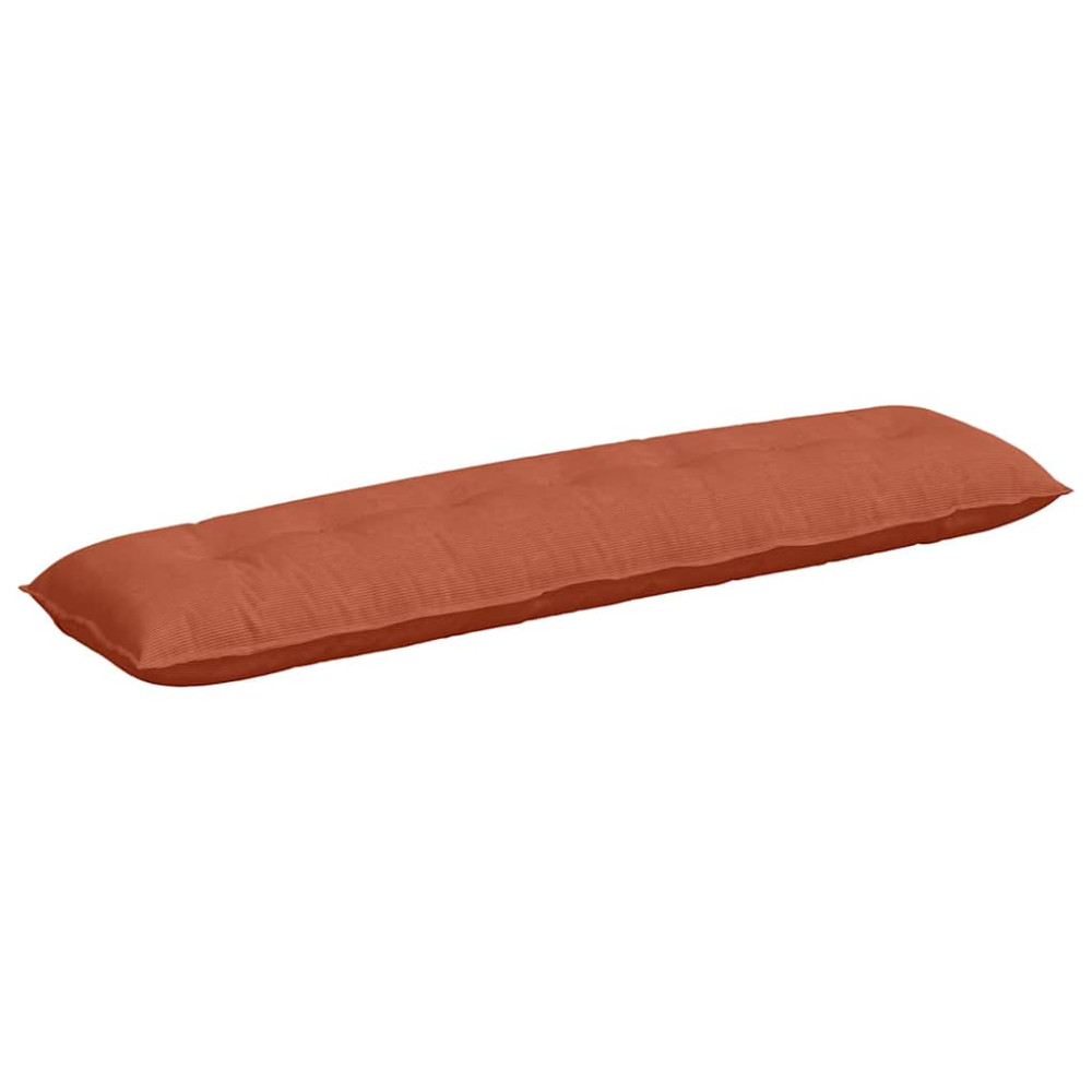 Produktbild för Ryggkudde Röd orange 200 x 50 cm Kordread tyg
