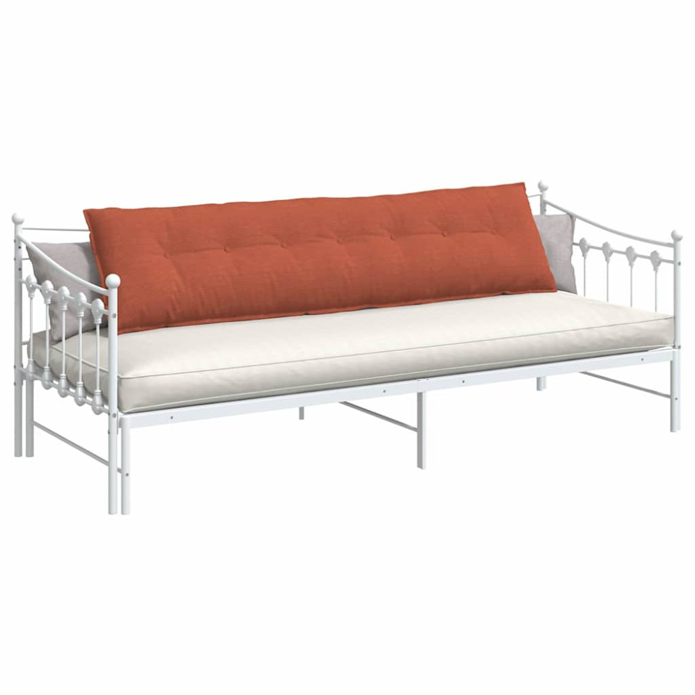 Produktbild för Ryggkudde Röd orange 200 x 50 cm Kordread tyg