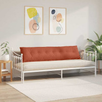 Produktbild för Ryggkudde Röd orange 200 x 50 cm Kordread tyg