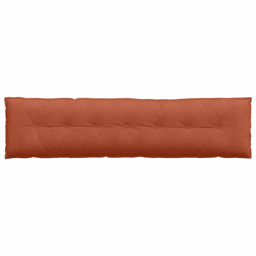 Produktbild för Ryggkudde Röd orange 200 x 50 cm Kordread tyg
