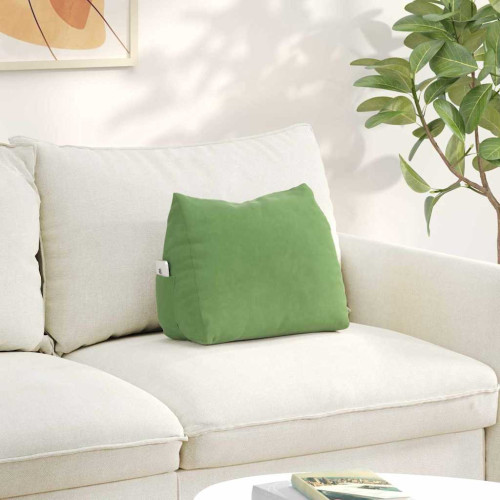 vidaXL Ryggkudde Ljusgrön 45 x 20 x 35 cm Kordread tyg