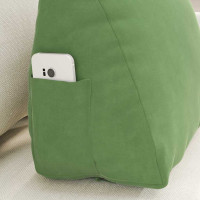 Produktbild för Ryggkudde Ljusgrön 45 x 20 x 35 cm Kordread tyg