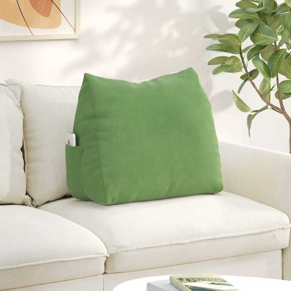 Produktbild för Ryggkudde Ljusgrön 60 x 20 x 50 cm Kordread tyg