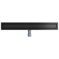 Produktbild för Duschavlopp 2-i-1 med 360° Siphon Svart 80 cm