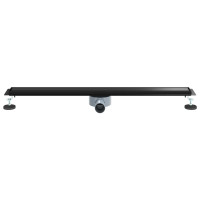 Produktbild för Duschavlopp 2-i-1 med 360° Siphon Svart 90 cm