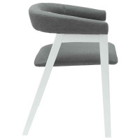 Produktbild för Matstolar 2 pcs Vit 54 x 57 x 73 cm Massiv Gummiträ