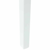 Produktbild för Matstolar 2 pcs Vit 54 x 57 x 73 cm Massiv Gummiträ