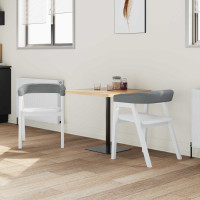 Produktbild för Matstolar 2 pcs Vit 54 x 57 x 73 cm Massiv Gummiträ
