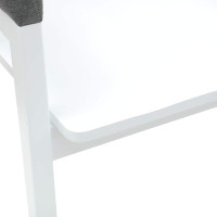 Produktbild för Matstolar 2 pcs Vit 54 x 57 x 73 cm Massiv Gummiträ